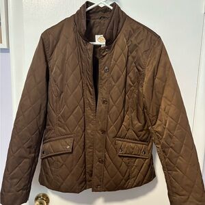 Talbots Chocolate Quilted Jacket